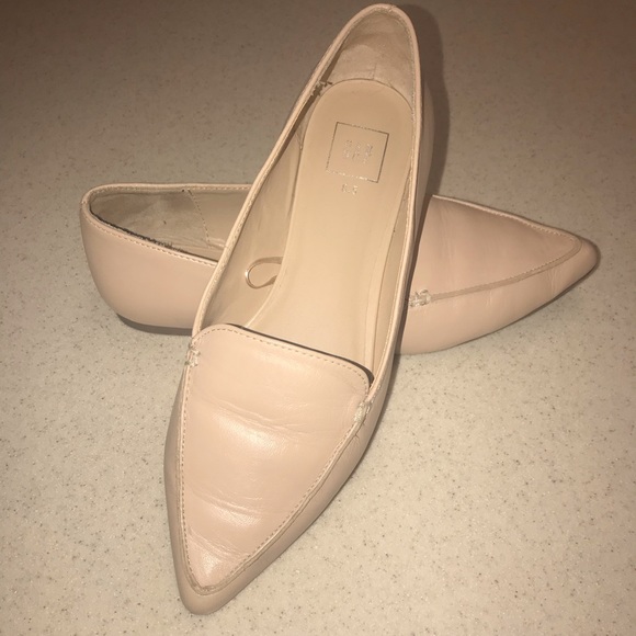 gap leather pointed loafers